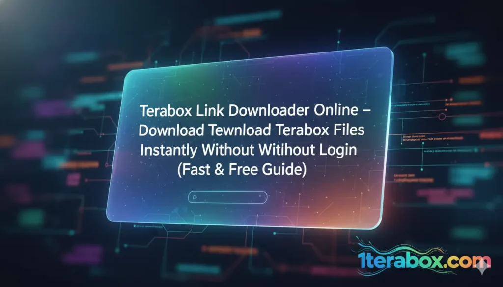 Terabox Link Downloader